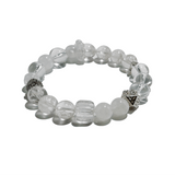 Pure Light – Moonstone & Clear Quartz crystal Bracelet - ASTROSOUL