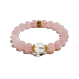 Rose Glow Bracelet – Rose Quartz & Clear Quartz - ASTROSOUL