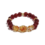 Royal Fortune Bracelet – Red Agate & Citrine - ASTROSOUL