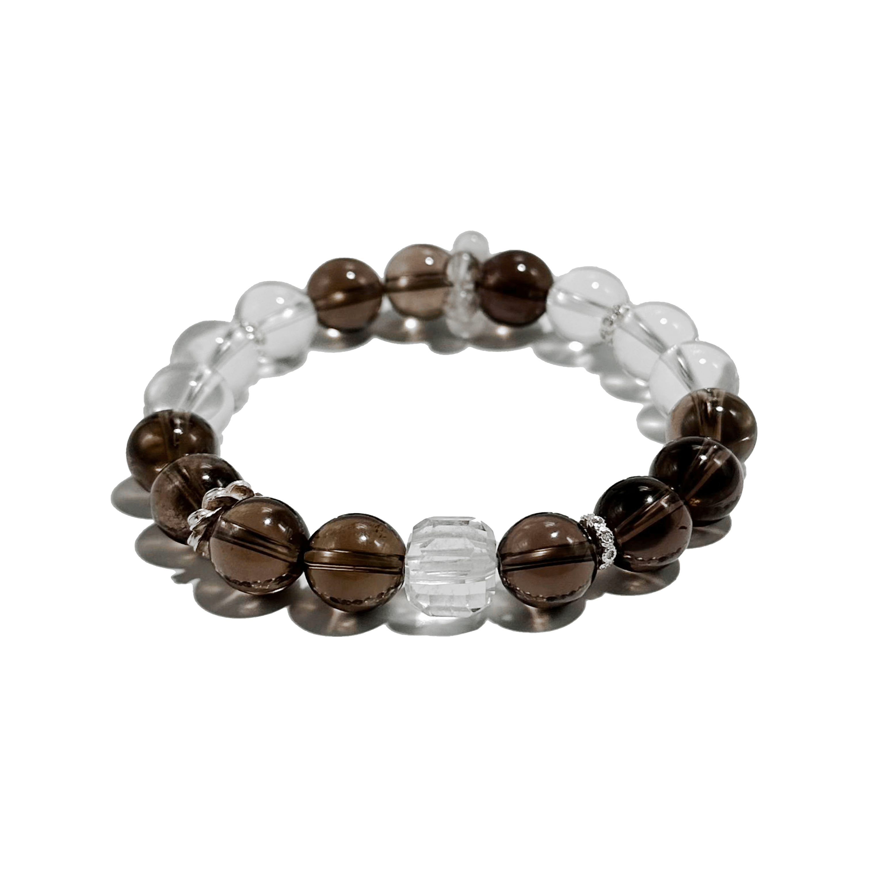 Smoky Clarity Bracelet – SmokyQuartz & Clear Quartz - ASTROSOUL