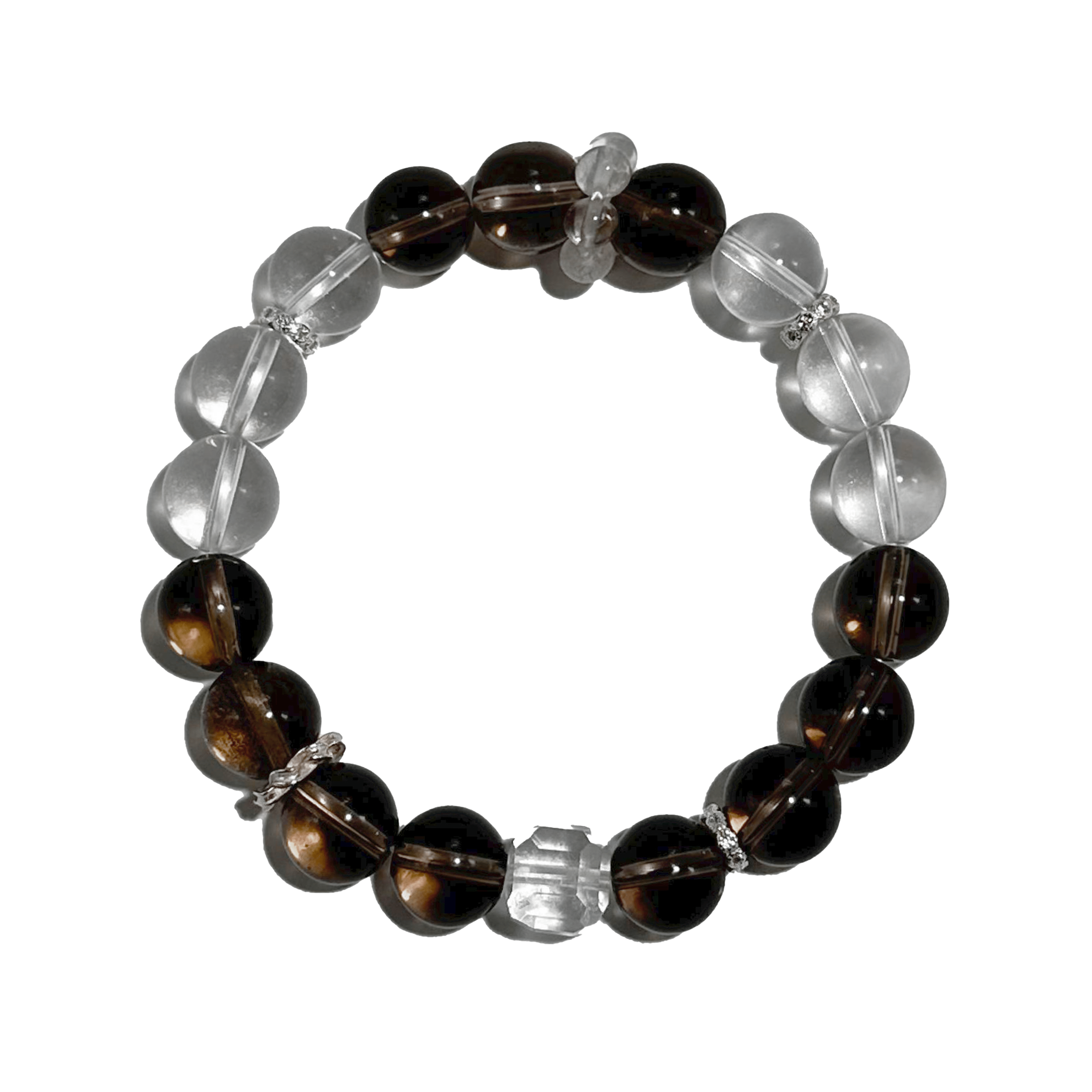 Smoky Clarity Bracelet – SmokyQuartz & Clear Quartz - ASTROSOUL