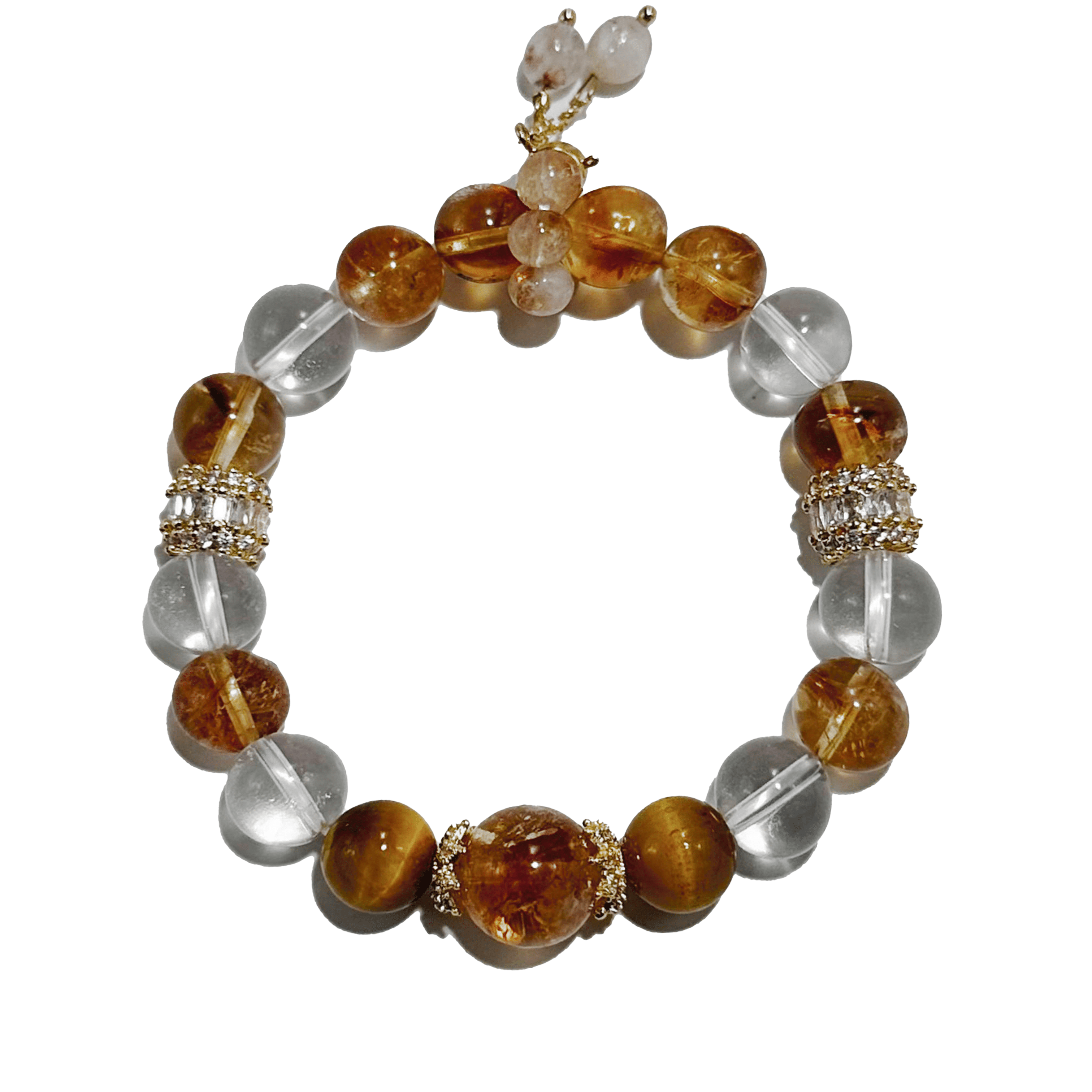 Solar Prosperity – Citrine & Golden Tiger crystal Bracelet - ASTROSOUL