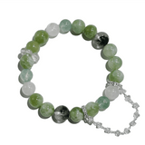 Spring Serenity – Green Jade & Fluorite crystal Bracelet - ASTROSOUL