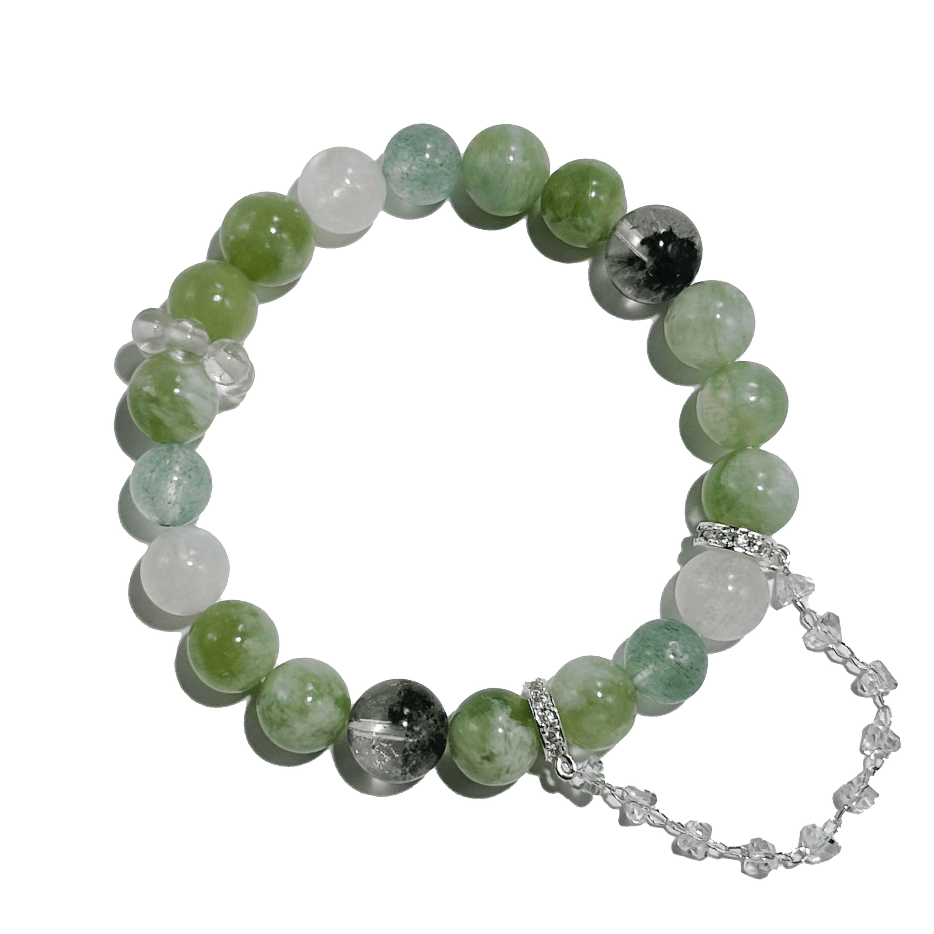 Spring Serenity – Green Jade & Fluorite crystal Bracelet - ASTROSOUL
