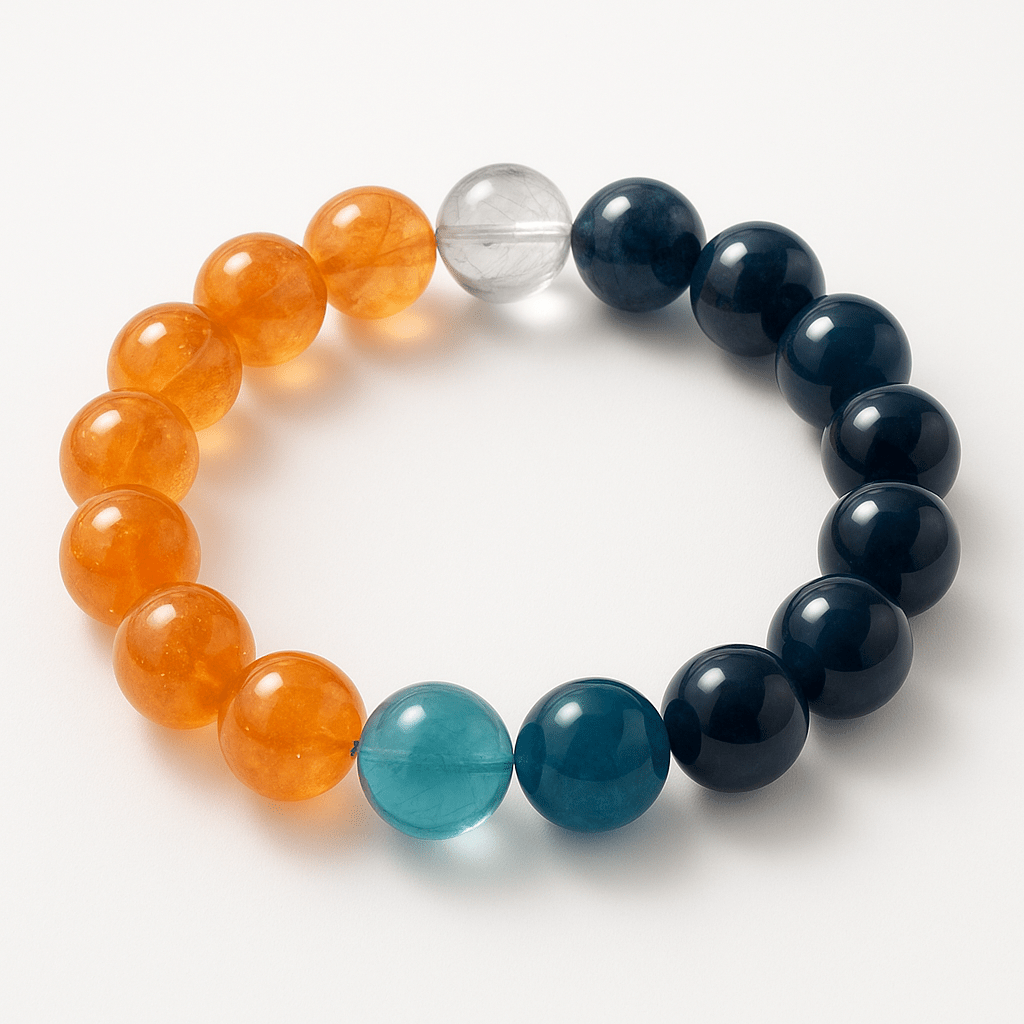 Sunstone & Blue Tiger’s Eye Bracelet – Courage & Clarity - ASTROSOUL
