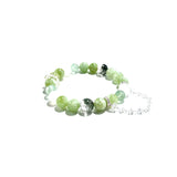 Green Jade & Fluorite crystal Bracelet - ASTROSOUL